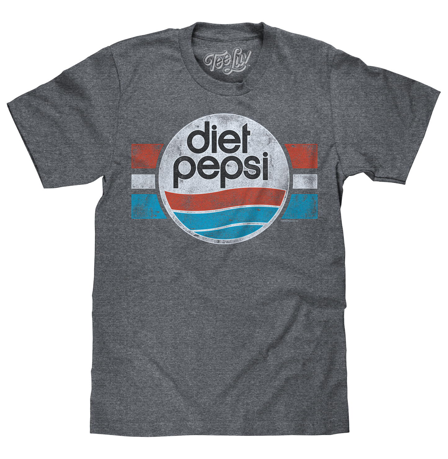 Diet Pepsi Logo Mens T Shirt Gray