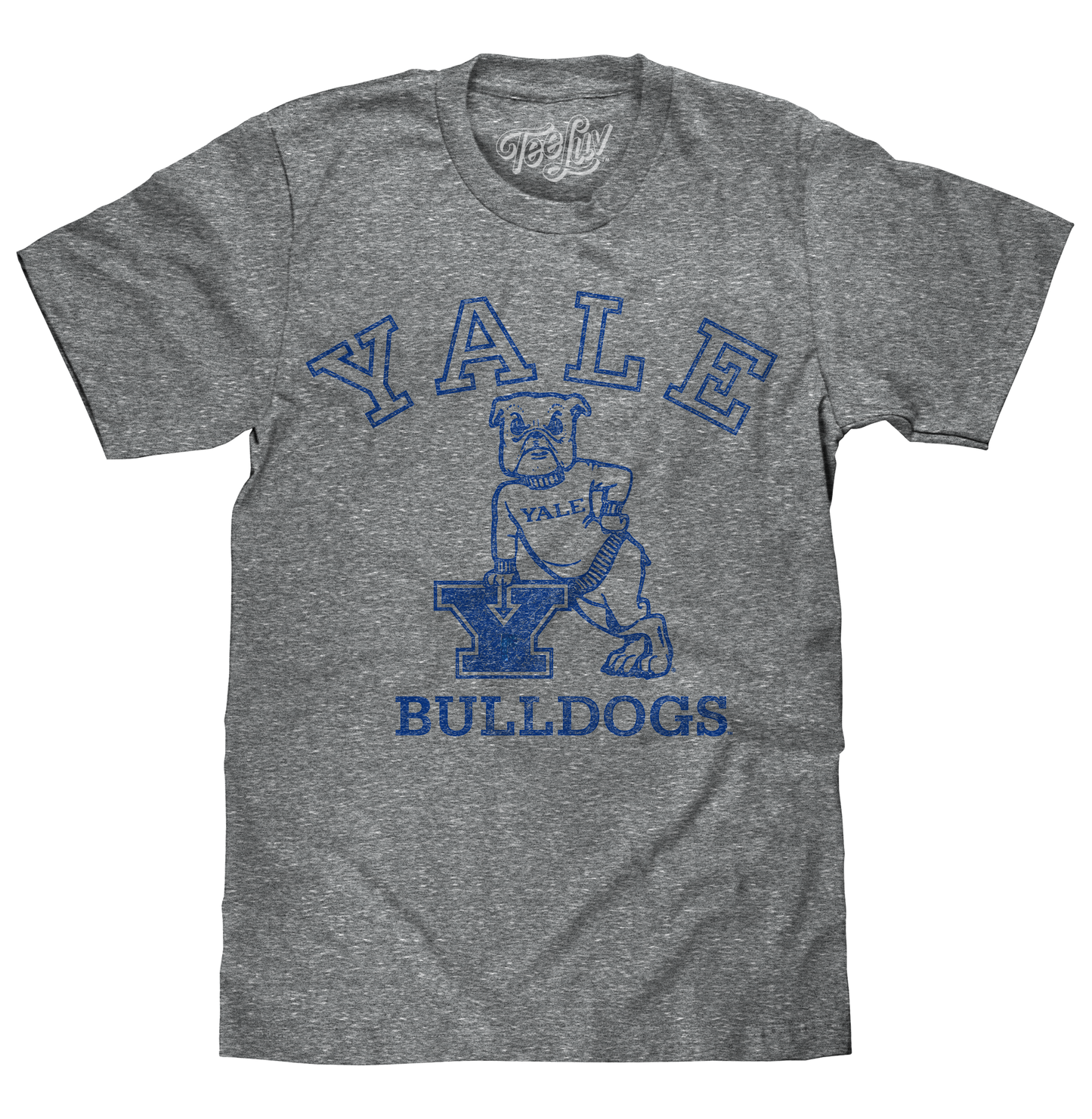 Yale University Bulldogs Logo Mens T Shirt Gray