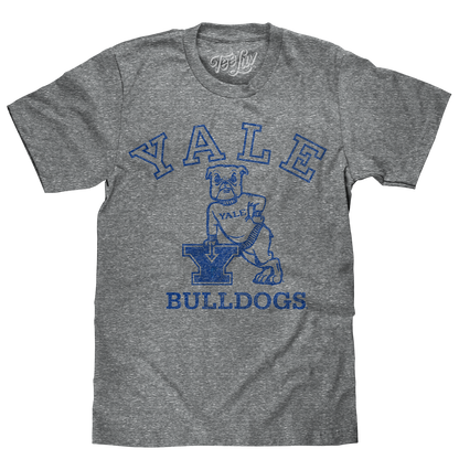 Yale University Bulldogs Logo Mens T Shirt Gray