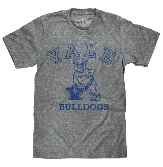 Yale University Bulldogs Logo Mens T Shirt Gray