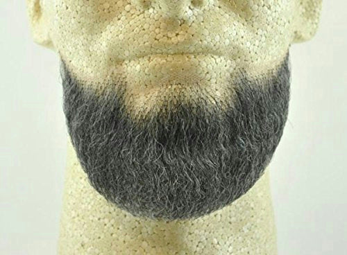 Dark Grey Human Hair Goatee Chin Beard Costume Beard 2023