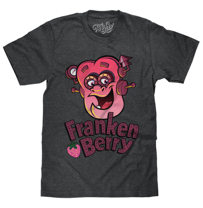 Franken Berry Mens T Shirt Charcoal Gray