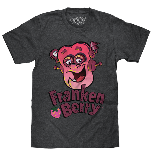 Franken Berry Mens T Shirt Charcoal Gray