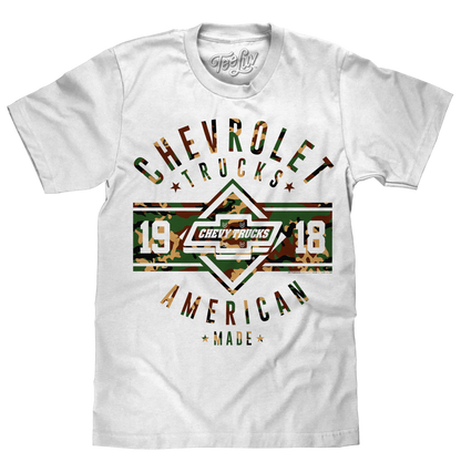 Chevrolet Trucks Since 1918 Mens T Shirt White