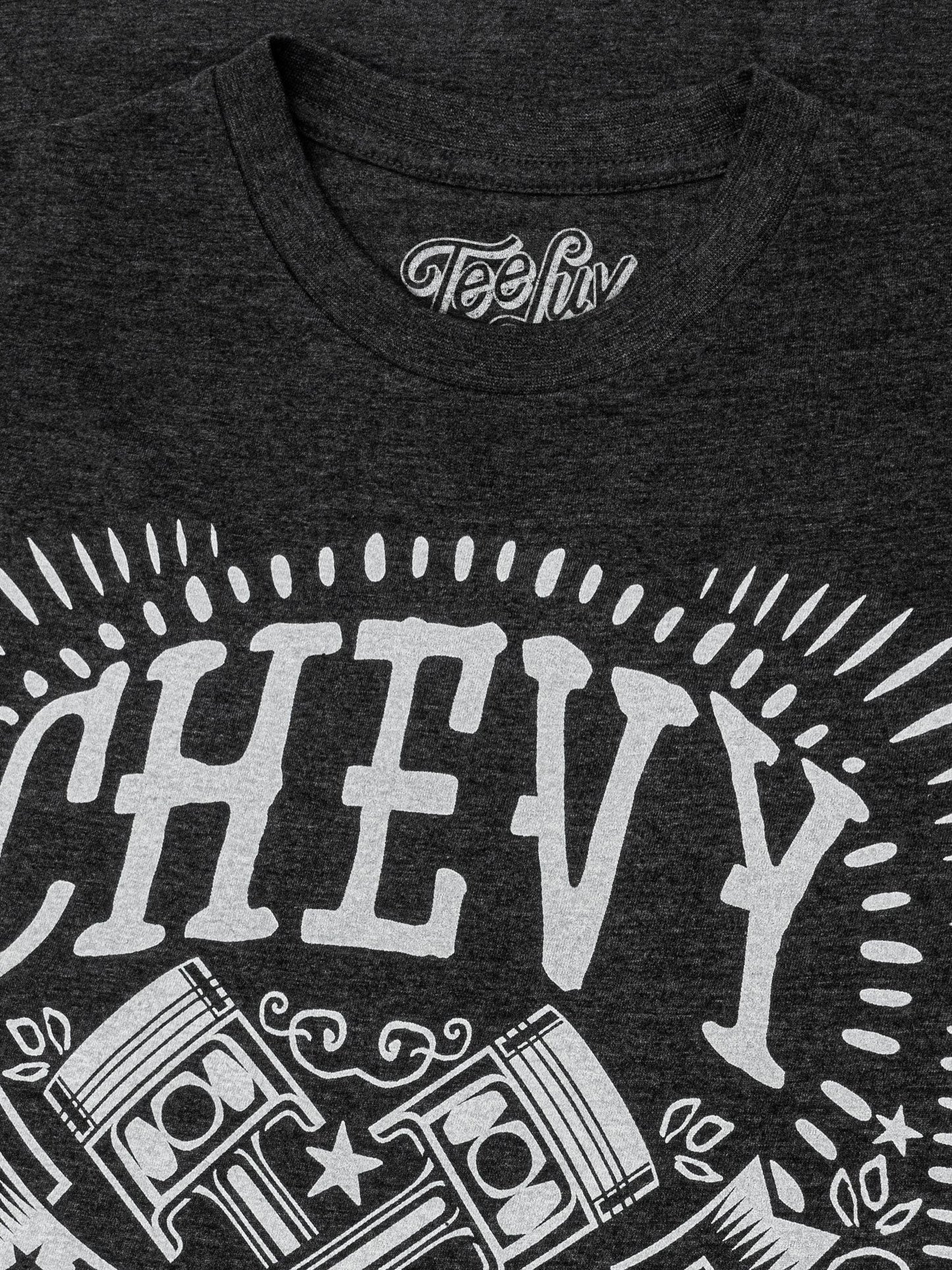 Chevrolet All American Muscle Mens T Shirt Gray