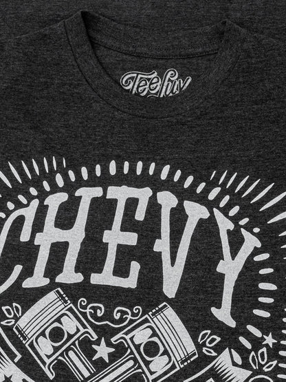 Chevrolet All American Muscle Mens T Shirt Gray