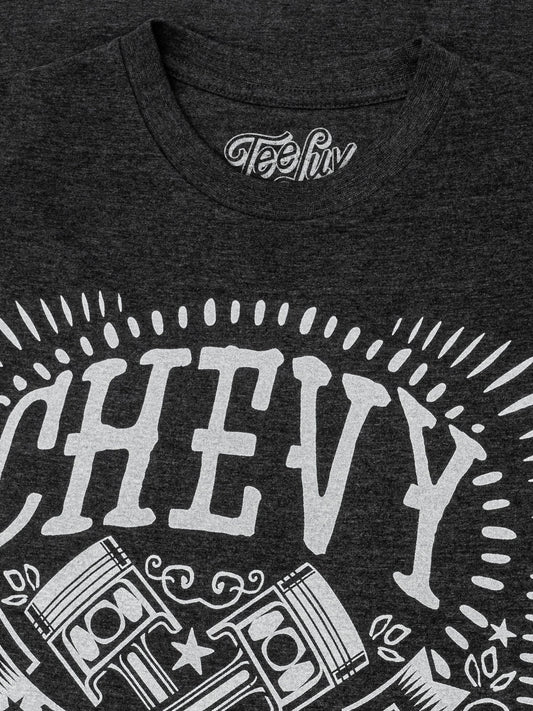 Chevrolet All American Muscle Mens T Shirt Gray
