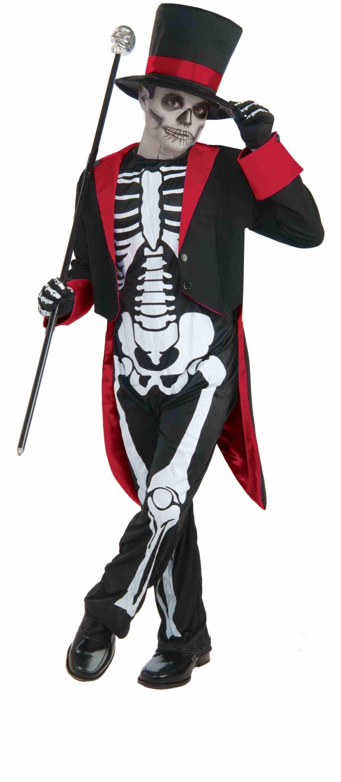 Mister Bone Jangles Skeleton Dapper Child Costume Size Large