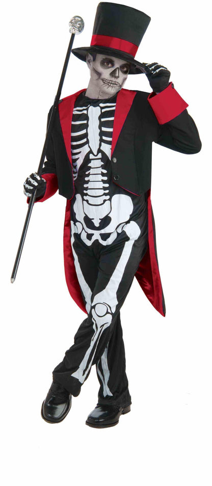 Mister Bone Jangles Skeleton Dapper Child Costume Size Large