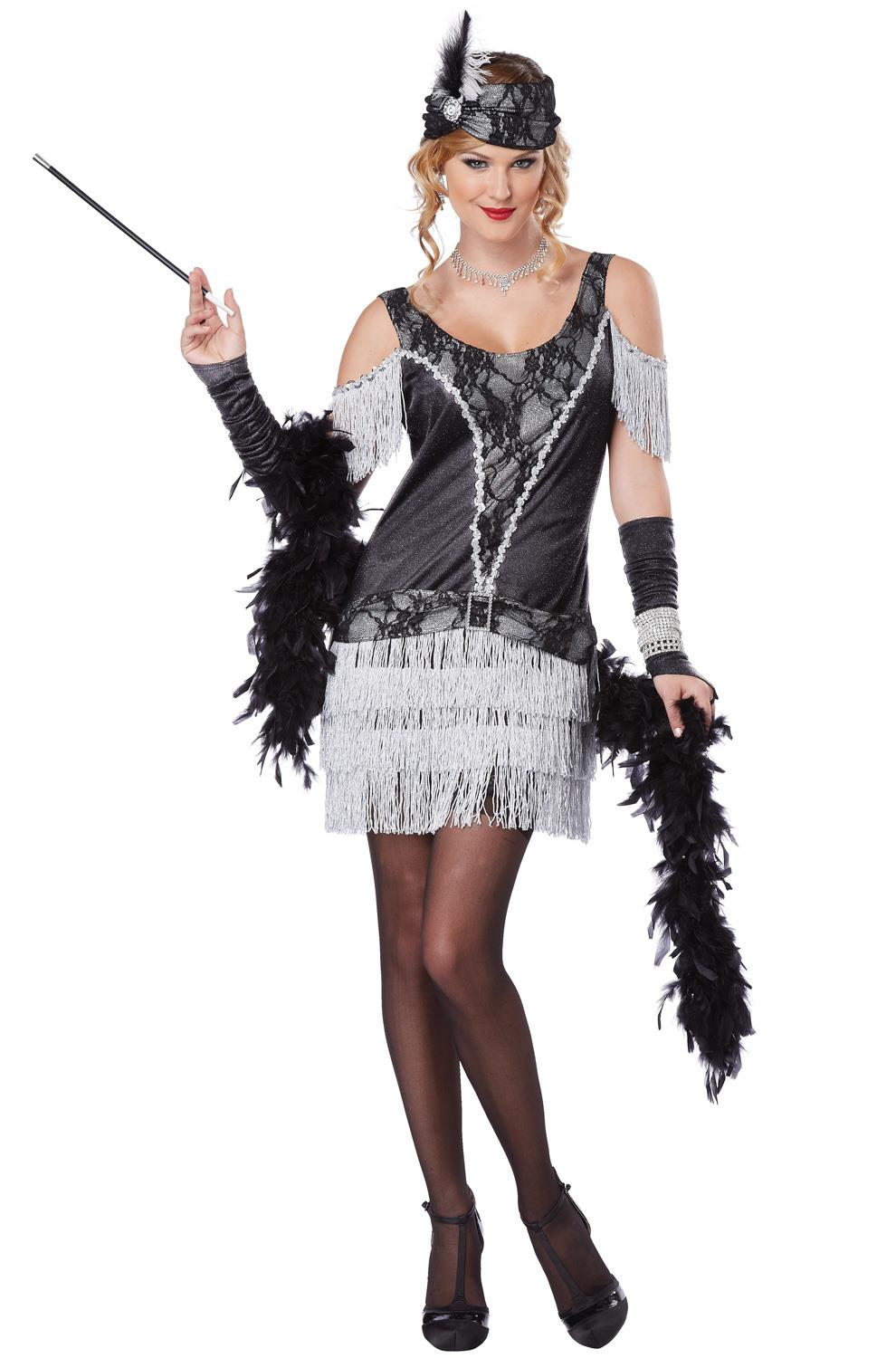 Razzle Dazzle 20's Flapper Adult Costume Size XS 4-6