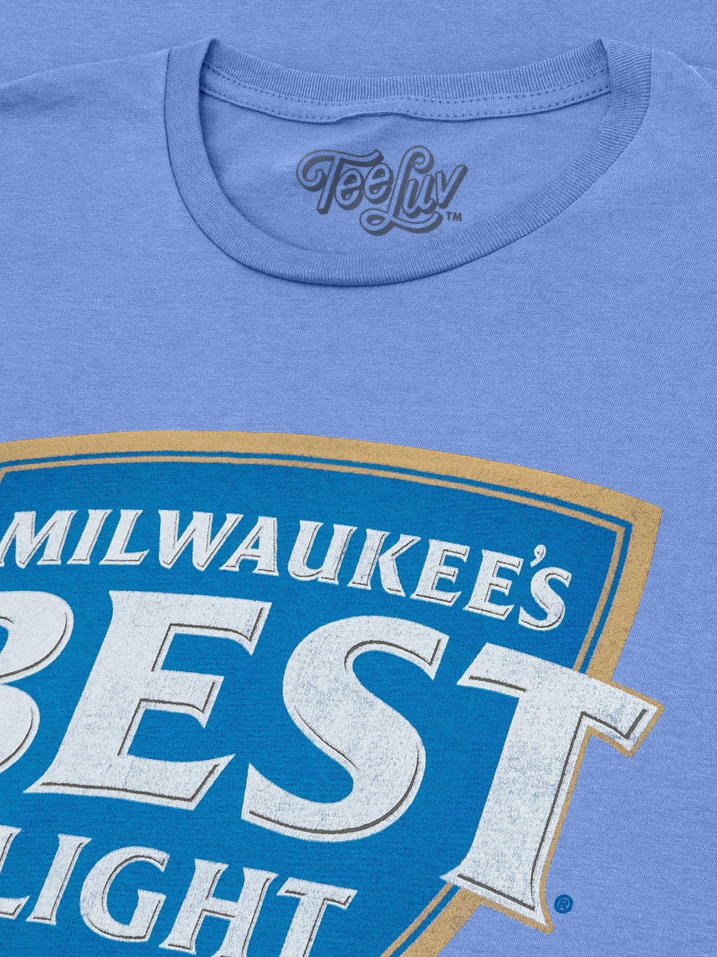 Milwaukee's Best Light Logo Mens T Shirt Blue