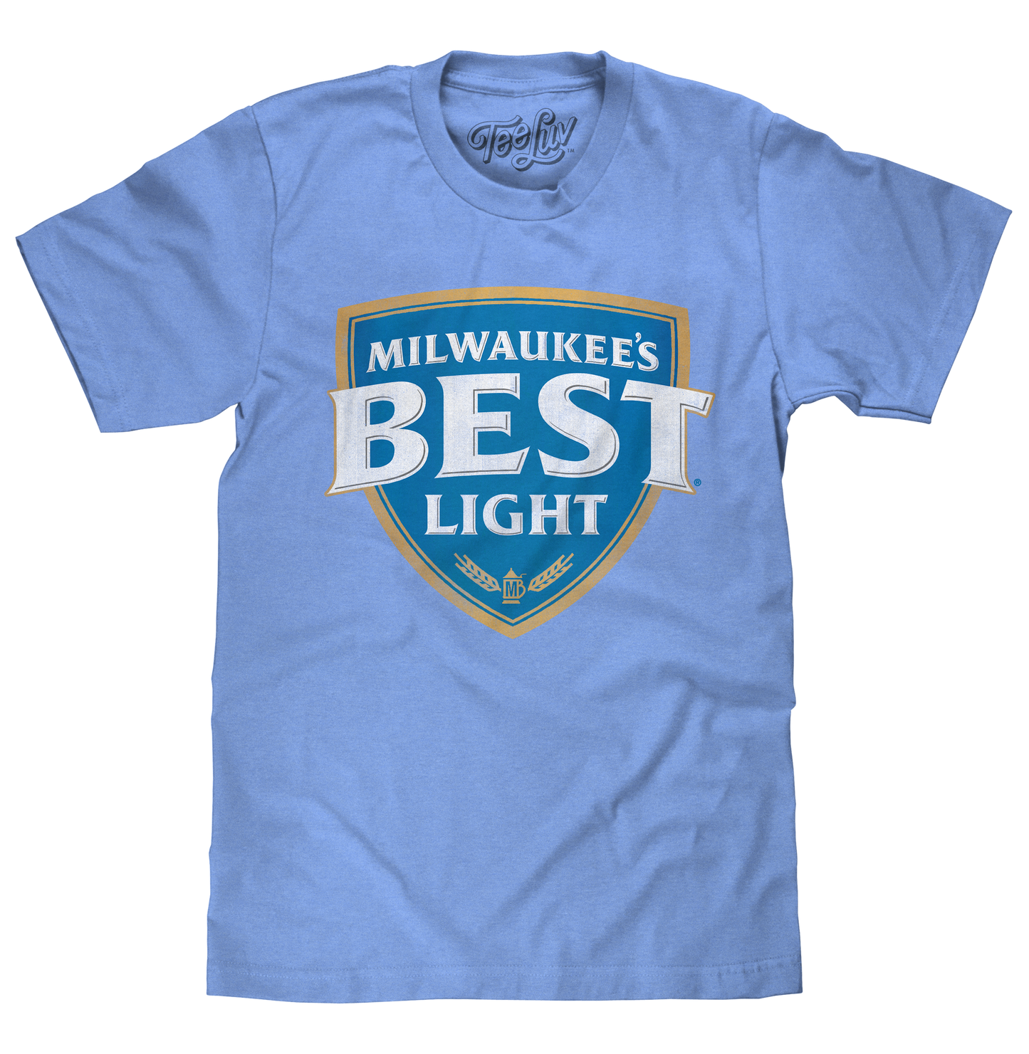 Milwaukee's Best Light Logo Mens T Shirt Blue