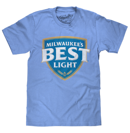 Milwaukee's Best Light Logo Mens T Shirt Blue