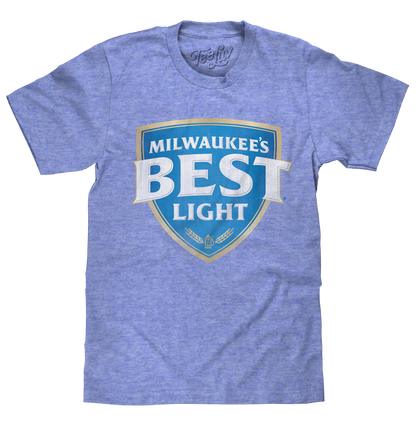 Milwaukee's Best Light Logo Mens T Shirt Blue