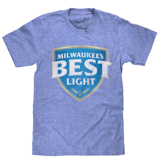 Milwaukee's Best Light Logo Mens T Shirt Blue