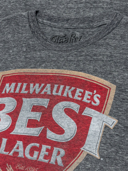 Milwaukee's Best Lager Mens T Shirt Gray