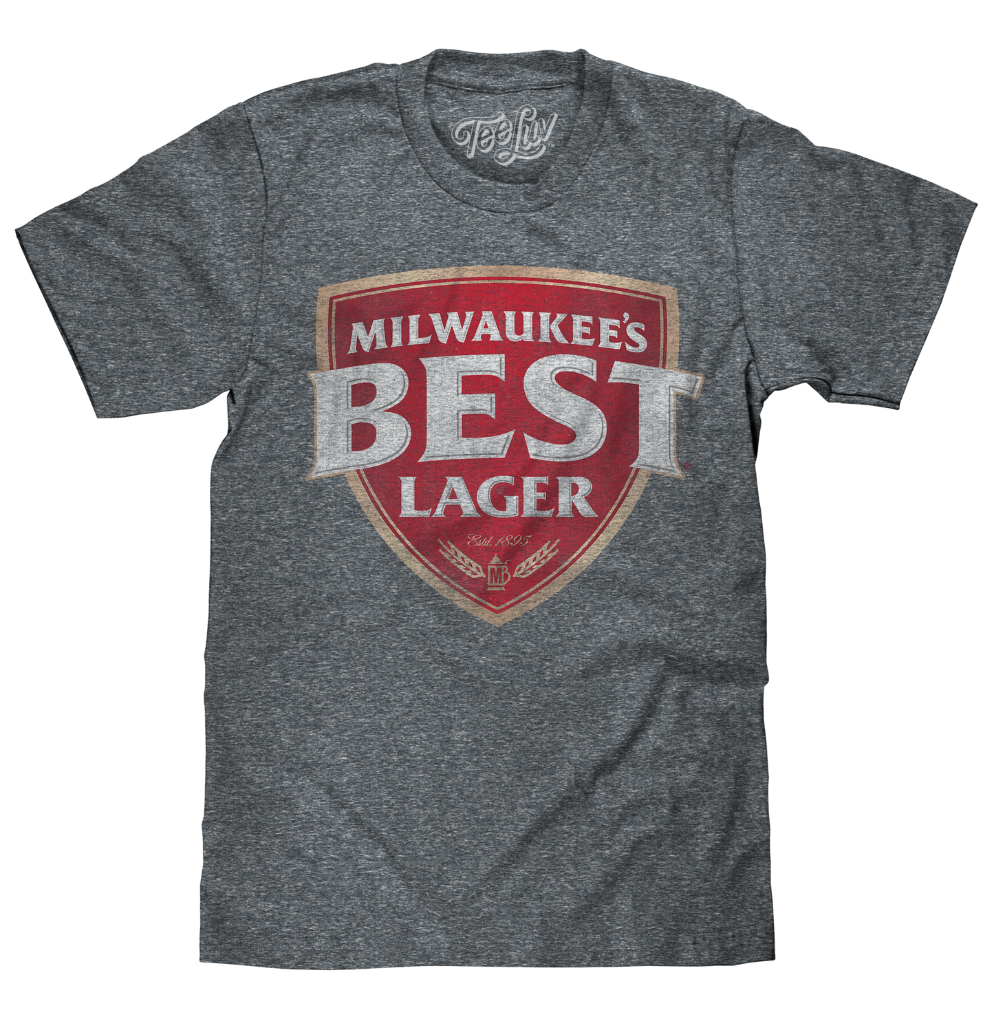 Milwaukee's Best Lager Mens T Shirt Gray
