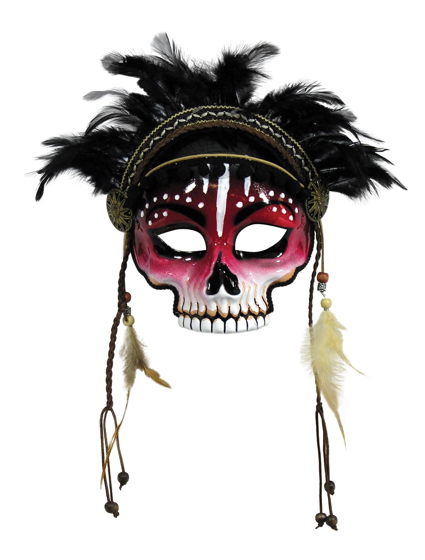 Voodoo Witch Doctor Style Adult Venetian Mask