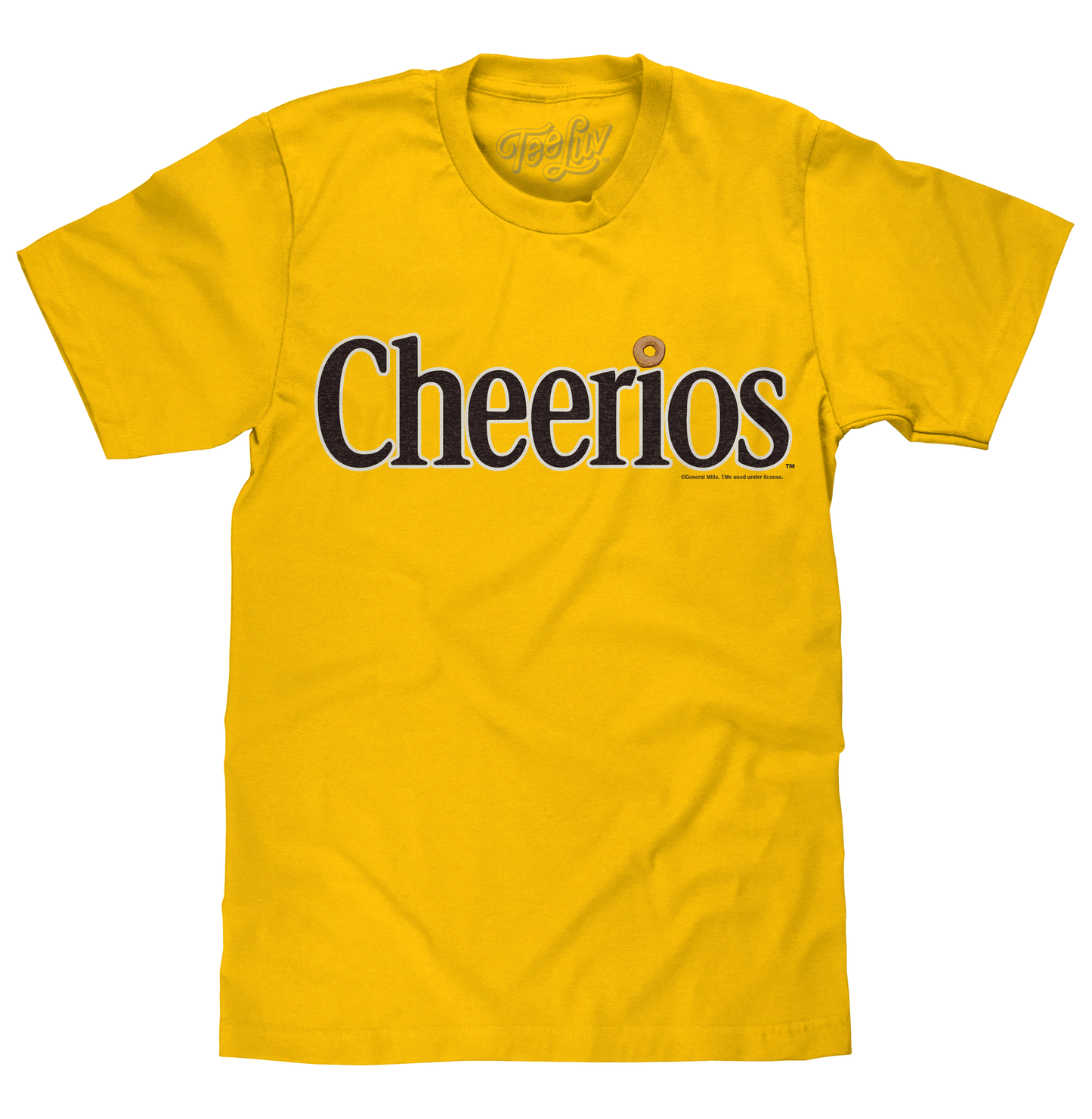Cheerios Logo Mens T Shirt Yellow