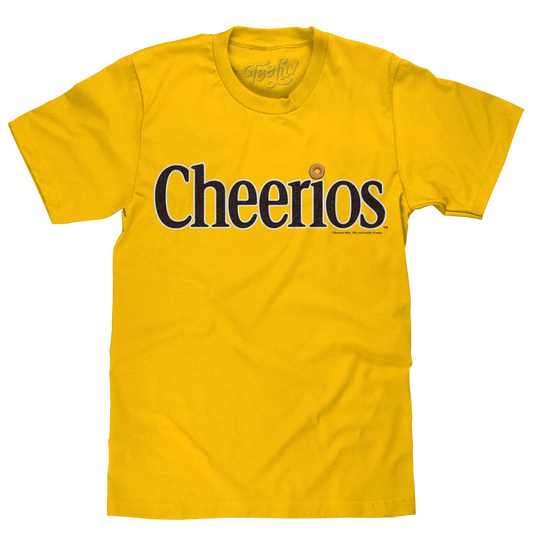 Cheerios Logo Mens T Shirt Yellow