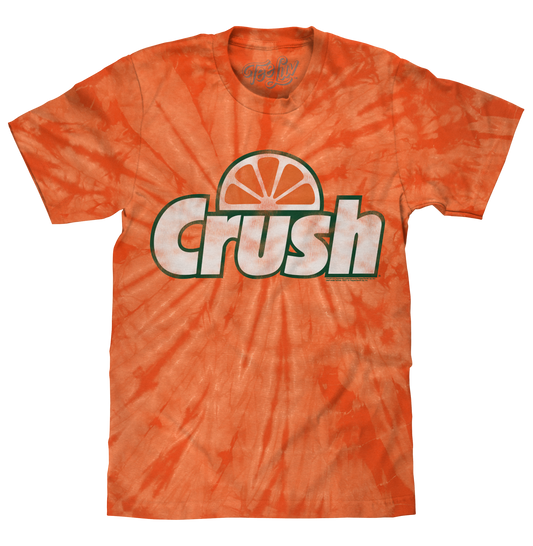 Orange Crush Tie Dye Mens T Shirt Orange Tie Dye