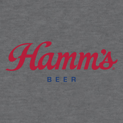 Hamm's Beer Logo Hooded Sweatshirt Hoodie Oxford Gray