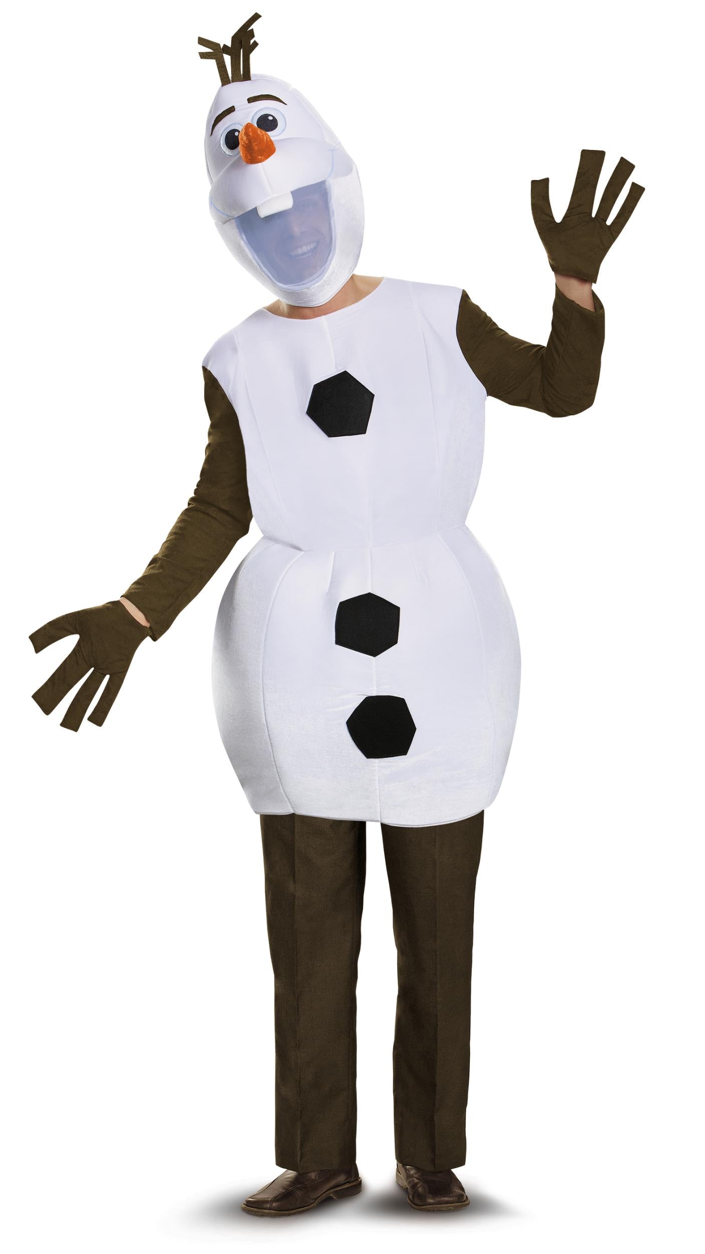 Olaf Disney Frozen Snowman Deluxe Adult Costume XL 42-46