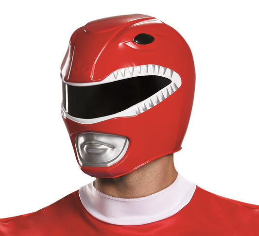 Red Power Ranger Helmet Costume Mask Officially Licensed