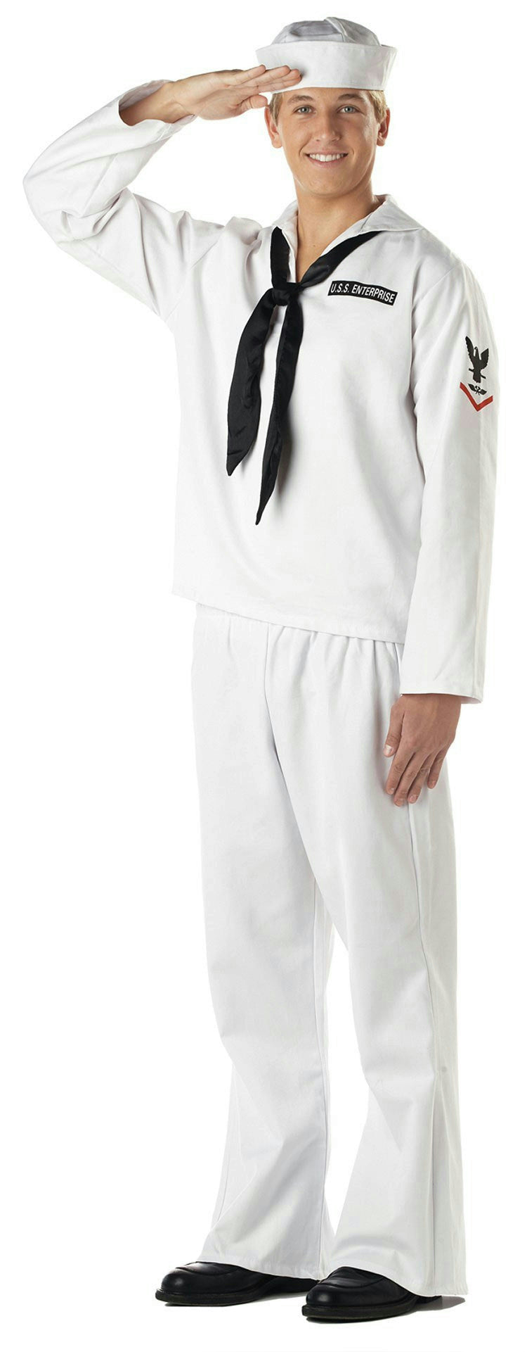 White Seaman Adult Navy Military Costume X-Large