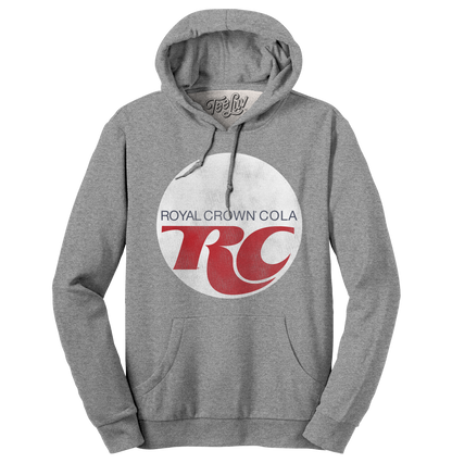 Royal Crown Cola Hooded Sweatshirt Hoodie Oxford Gray