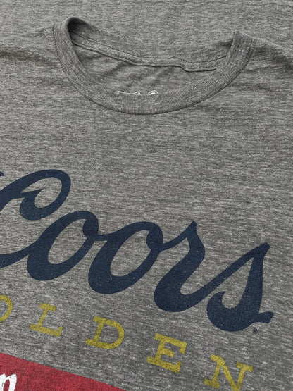 Coors Banquet Beer Logo Mens T Shirt Gray