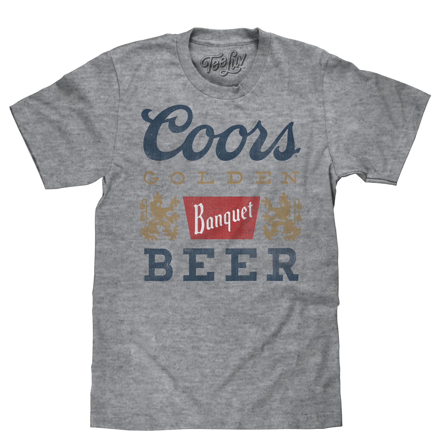 Coors Banquet Beer Logo Mens T Shirt Gray