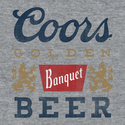Coors Banquet Beer Logo Mens T Shirt Gray