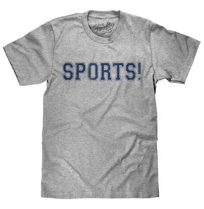 SPORTS! Mens T Shirt Gray