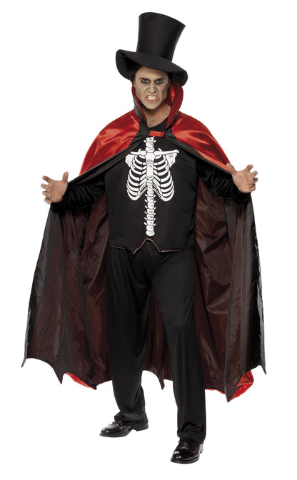 Reversible Vampire/Skeleton Adult Costume Large 42-44