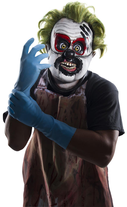 Rubies Inbred Latex Killer Clown Mask With Green Hair