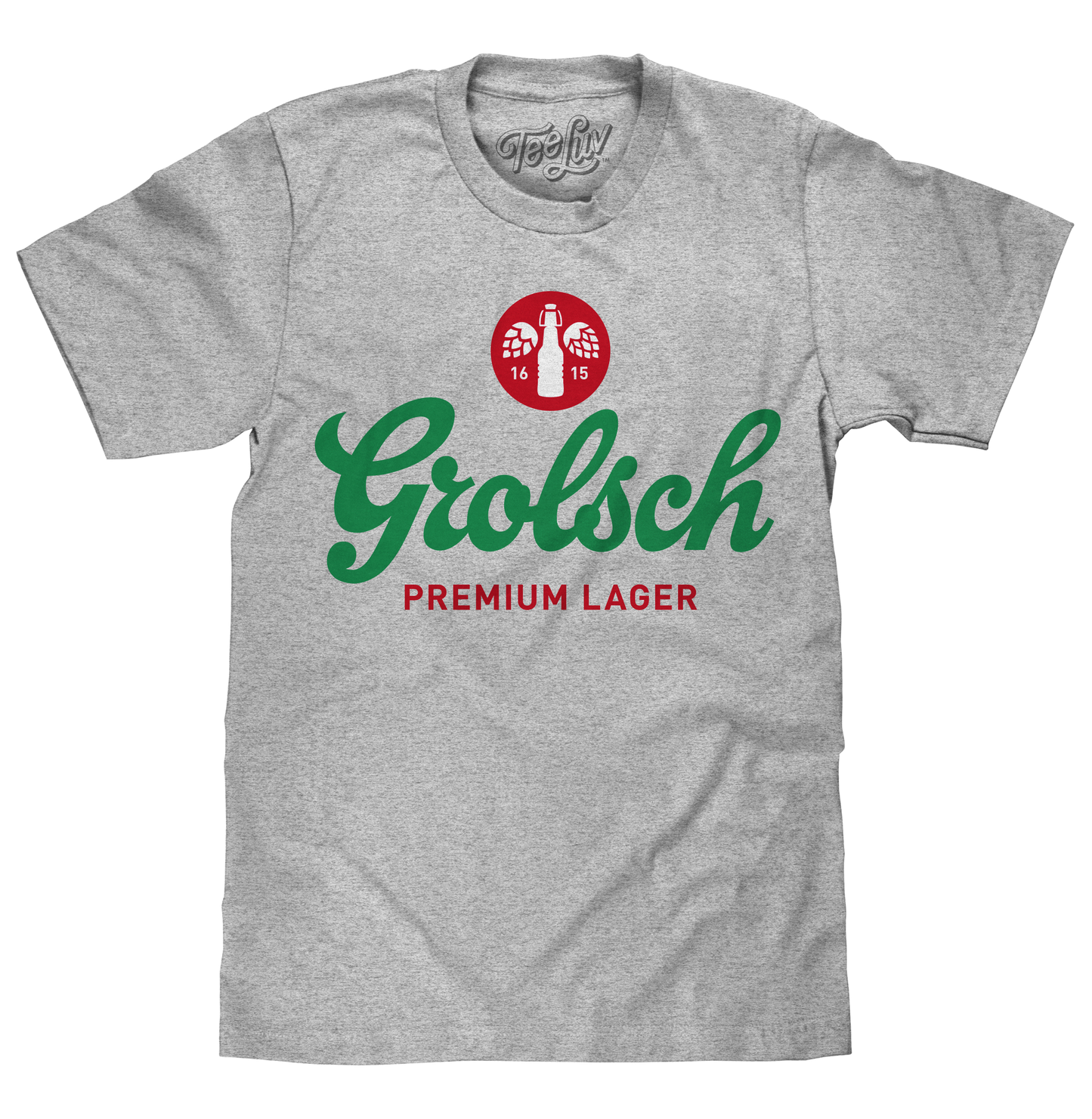 Grolsch Premium Lager Logo Mens T Shirt Gray