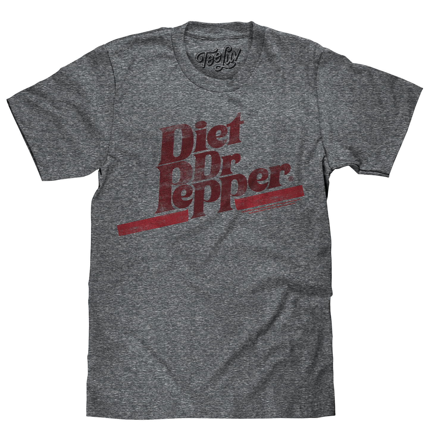 Diet Dr Pepper Mens T Shirt Gray