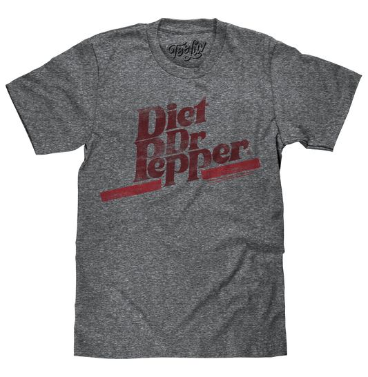 Diet Dr Pepper Mens T Shirt Gray