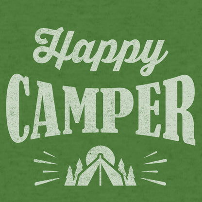 Happy Camper Hooded Sweatshirt Hoodie Green
