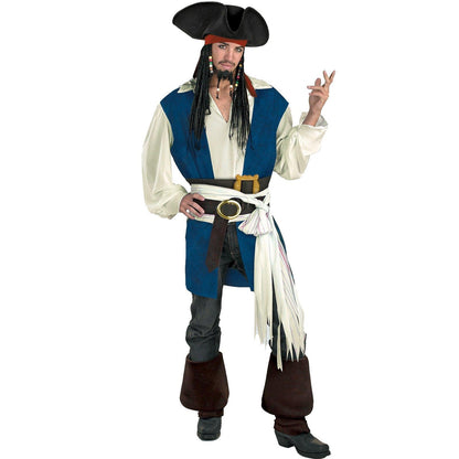 Jack Sparrow Pirates Of The Caribbean Deluxe Costume: Men's Size 42-46