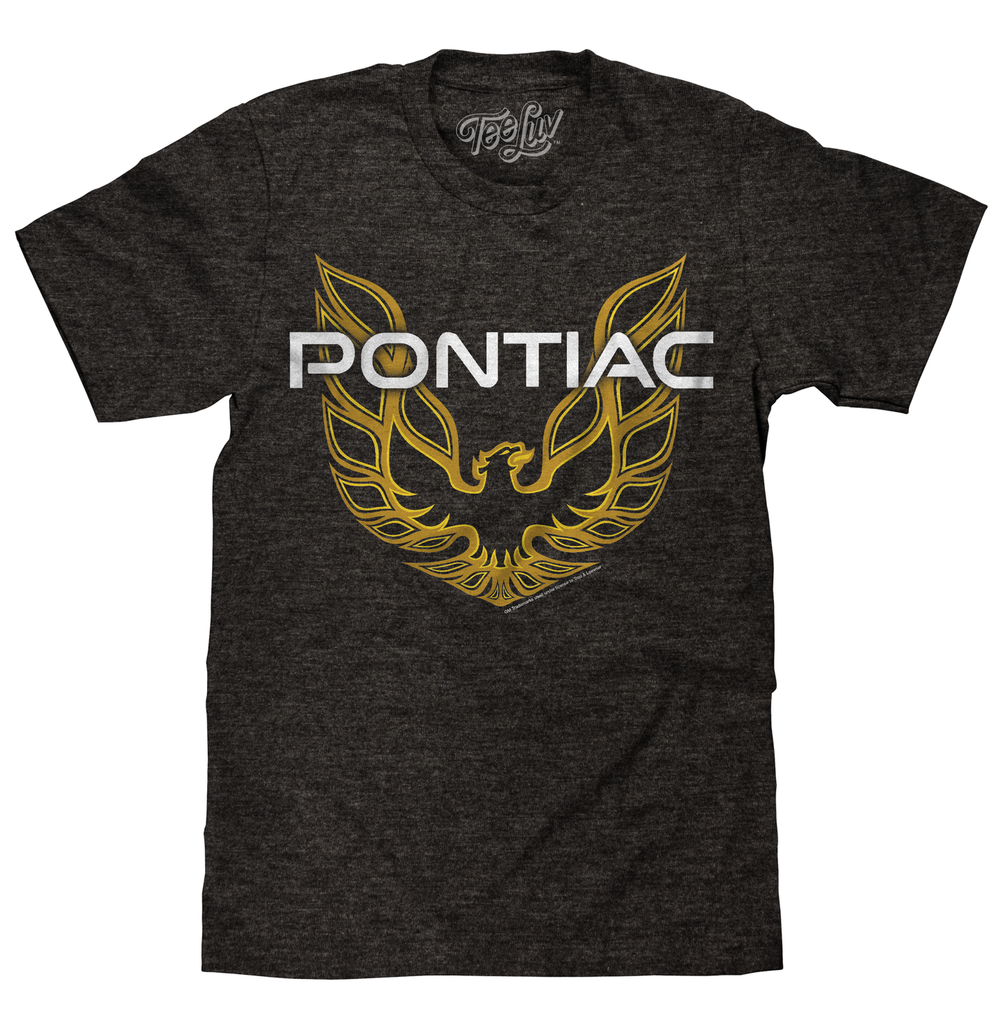 Pontiac Firebird Logo Mens T Shirt Gray