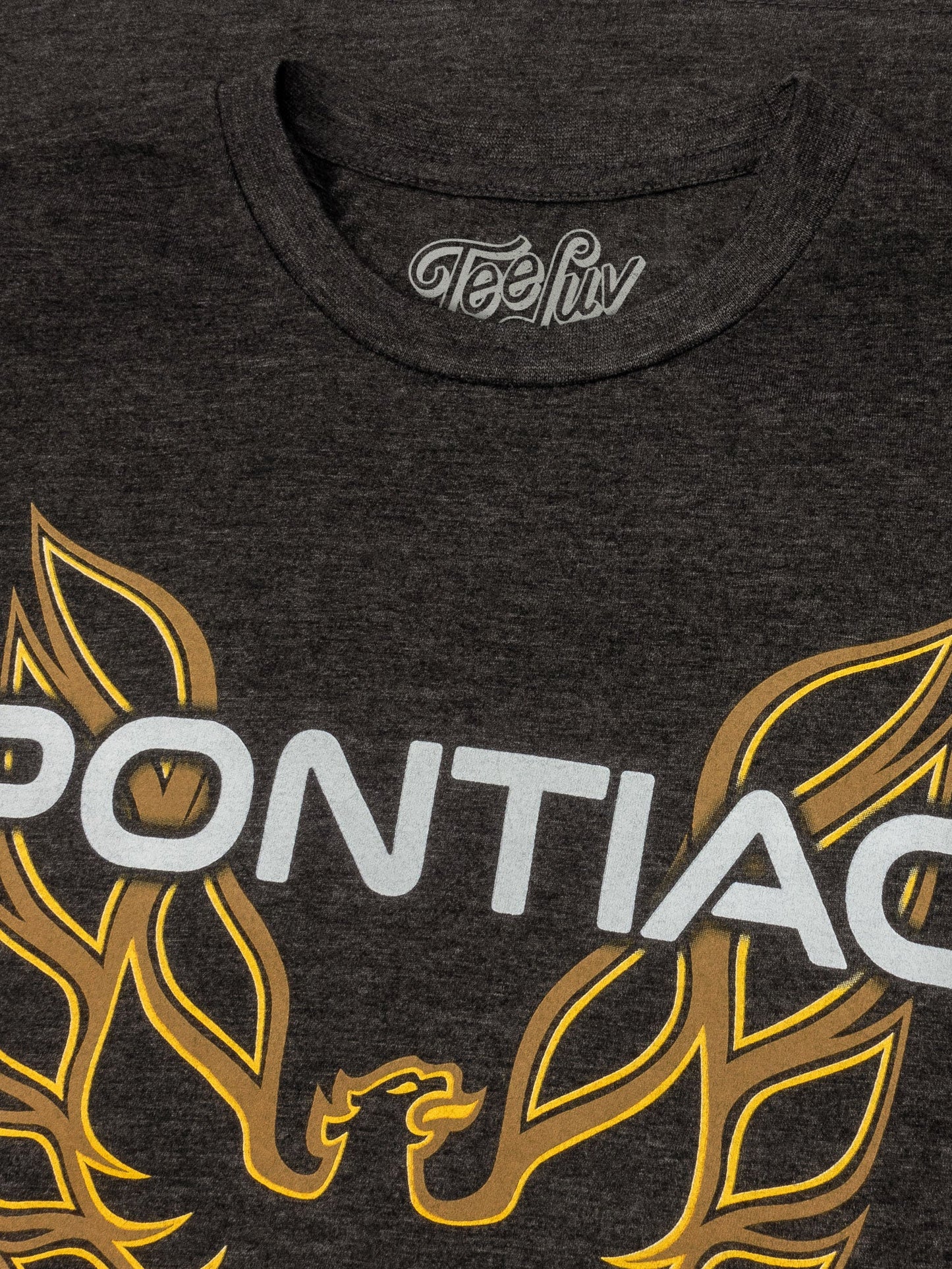 Pontiac Firebird Logo Mens T Shirt Gray