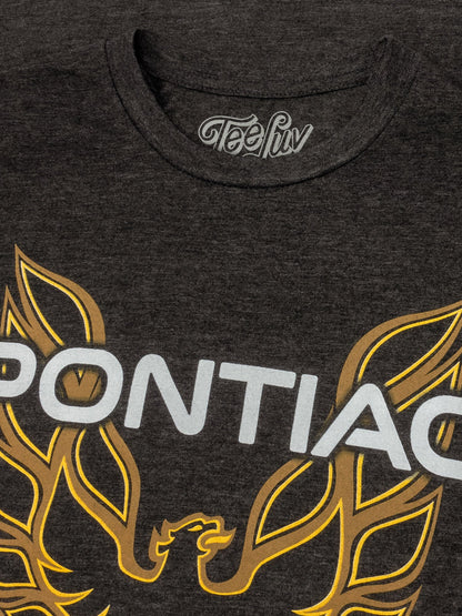 Pontiac Firebird Logo Mens T Shirt Gray