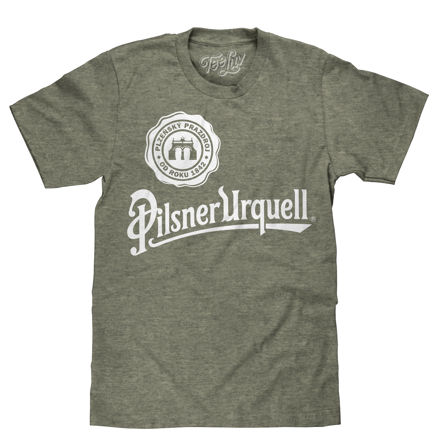 Pilsner Urquell Logo Mens T Shirt Green