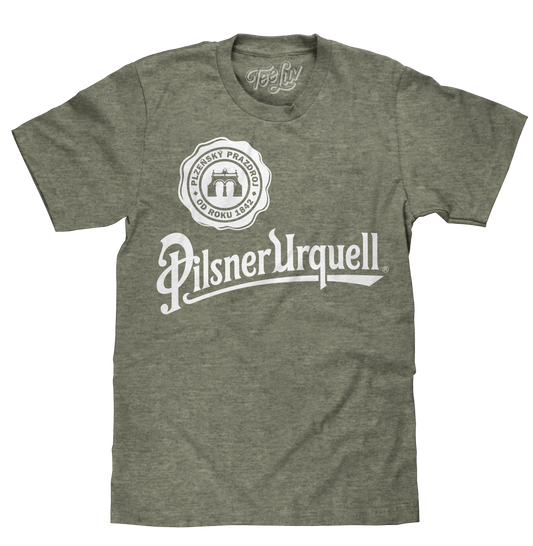 Pilsner Urquell Logo Mens T Shirt Green