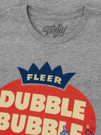 Fleer Dubble Bubble Gum Mens T Shirt Athletic Gray Heather