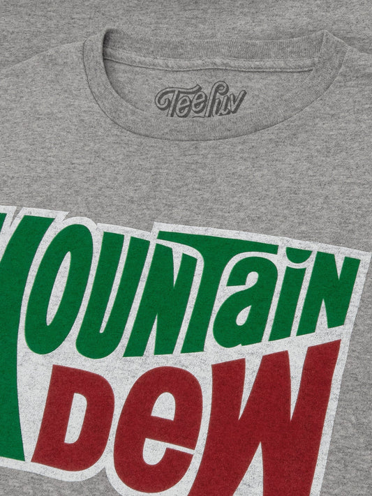 Mountain Dew Do The Dew Sleeve Print Long Sleeve Shirt Gray