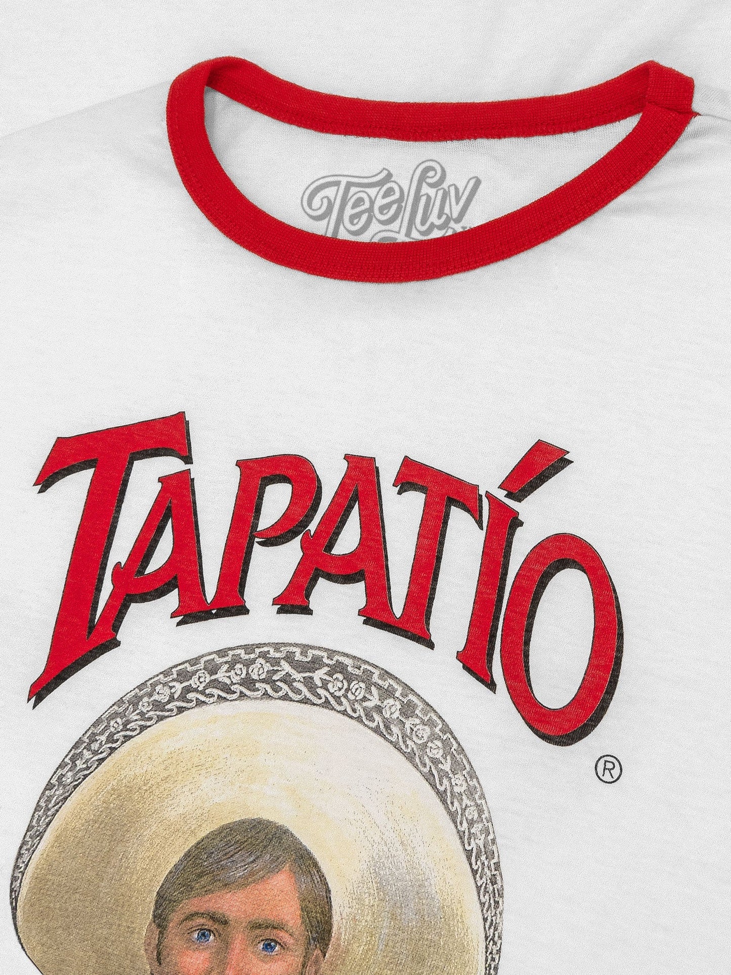 Tapatio Hot Sauce Ringer Mens T Shirt White/Red