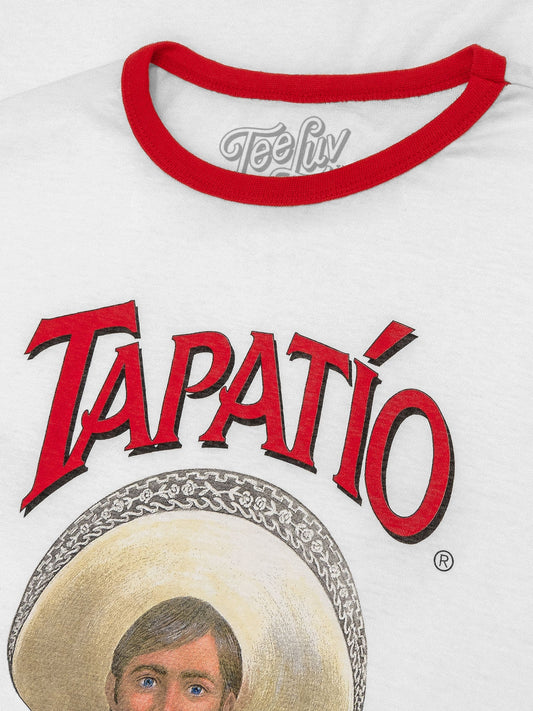 Tapatio Hot Sauce Ringer Mens T Shirt White/Red